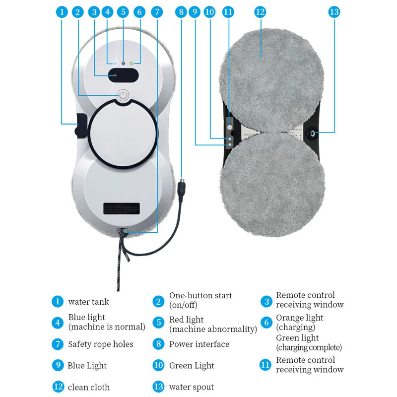 XMSJ Water Spray Window Cleaning Robot