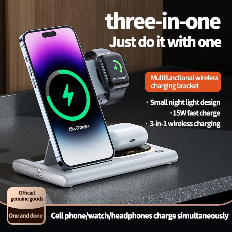 30W Wireless Charger Stand 3 in 1