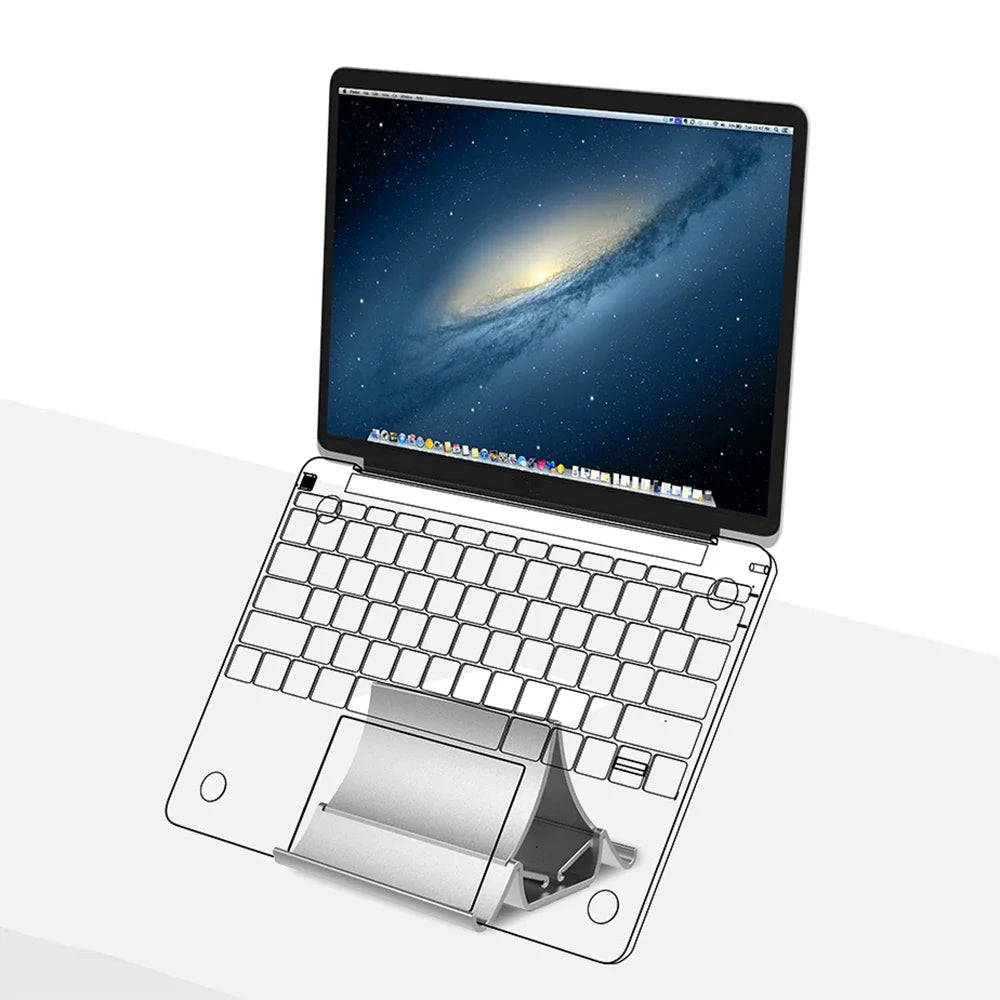 Vertical Laptop Stand Heat Dissipation Non-slip Laptop Stand Gravity Induction Holder Notebook Dock for iPad Pro Tablet Stand