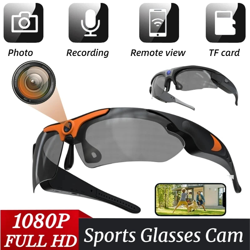 Wearable HD 1080P Camera Outdoor Cycling Glasses Polarized Lens Smart Camcorder Security Protection Video Record Smart Camera