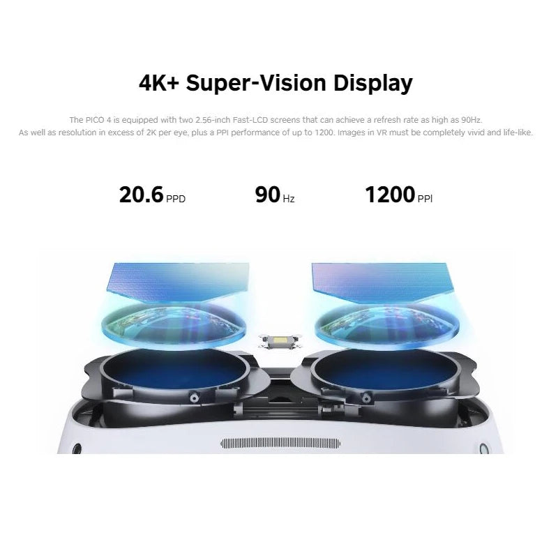 Pico 4 Pro VR Glasses All-in-One (8+512G/128G) (12G+256G) 3D 4K Display VR Headset Steam VR Virtual Reality Metaverse Games