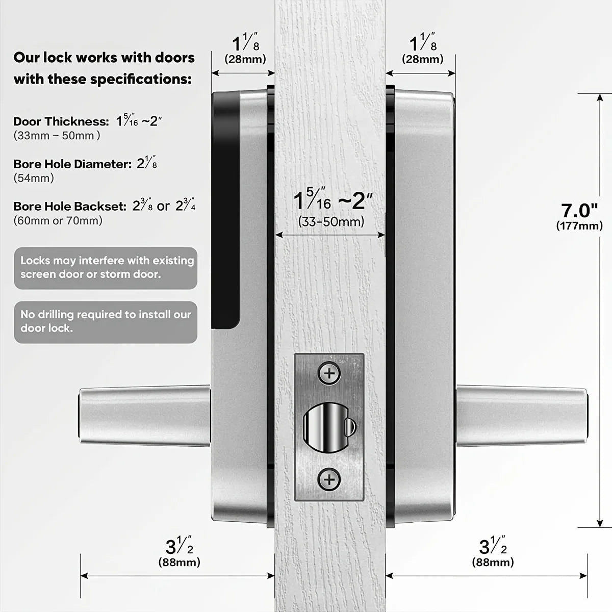 NoEnName  IP67 Smart Fingerprint Door Lock