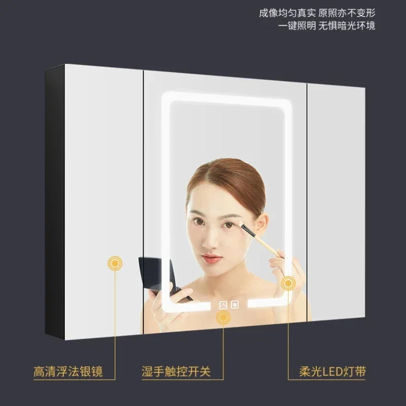 Smart Full Body Mirror Shower Body Lights Magnifying Wall Mirror Hairdressing Decorative Espejo Pared Bathroom FixturesYN50