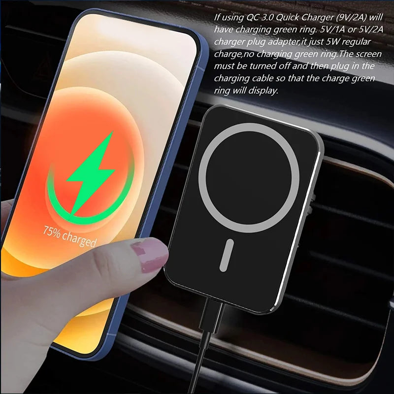 30W Magnetic Car Wireless Charger