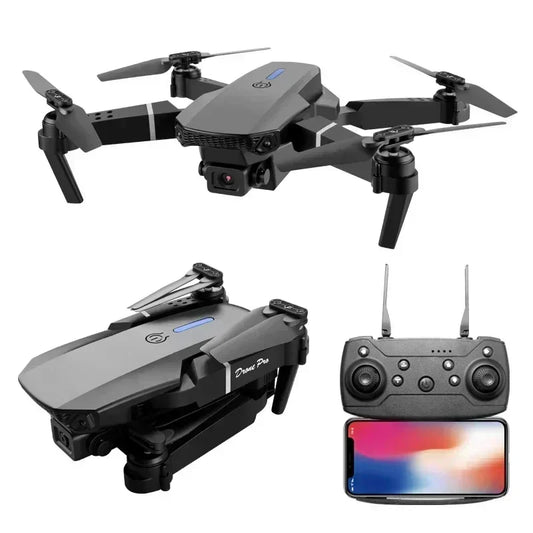 NEW E88 Drone 4K Aerial Photography HD Dual Cameras LED Lighting 360°All-round Foldble Wide Angle RC Drone