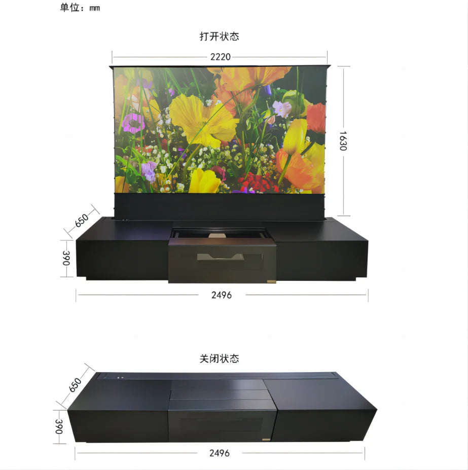 100 " inch Smart Laser TV Cabinet