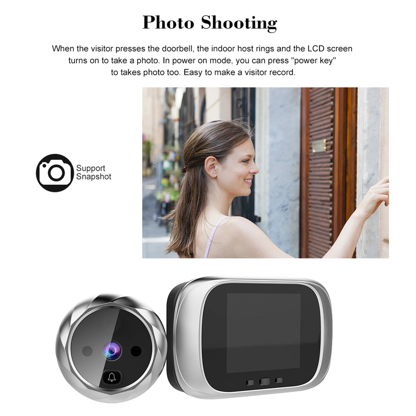 NoEnName Digital Door Viewer Peephole Door Camera