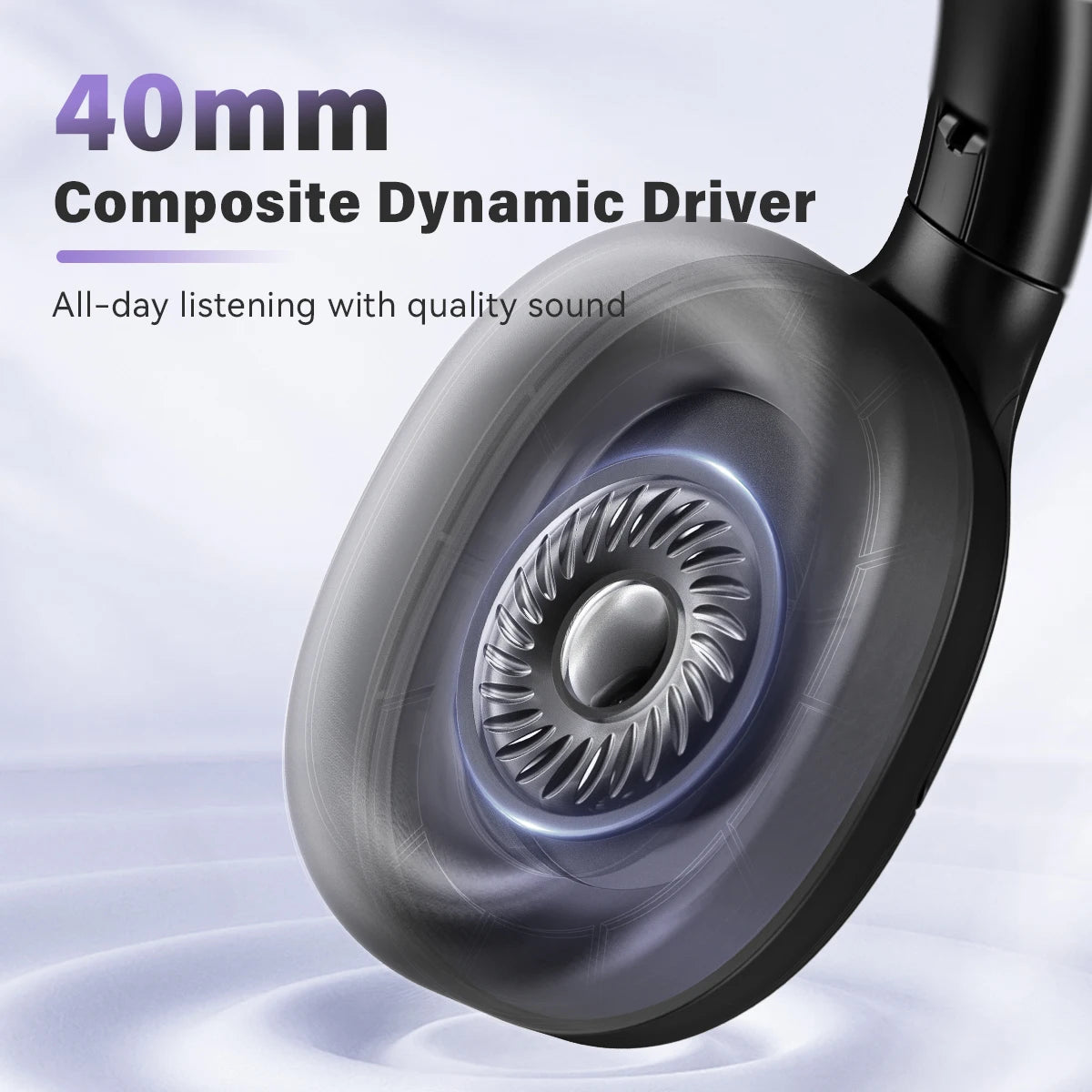 FIFINE Bluetooth wireless headset,Noise Canceling Headphones withe Transparency Mode,Deep Bass,Clear Calls,80H Playtime