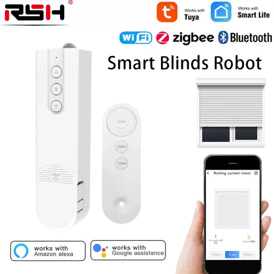 Smart Blinds Robot Tuya Wifi BL Zigbee Electric Louver Motor Intelligent Curtain Switch Drive Intelliaent roller shutter motor