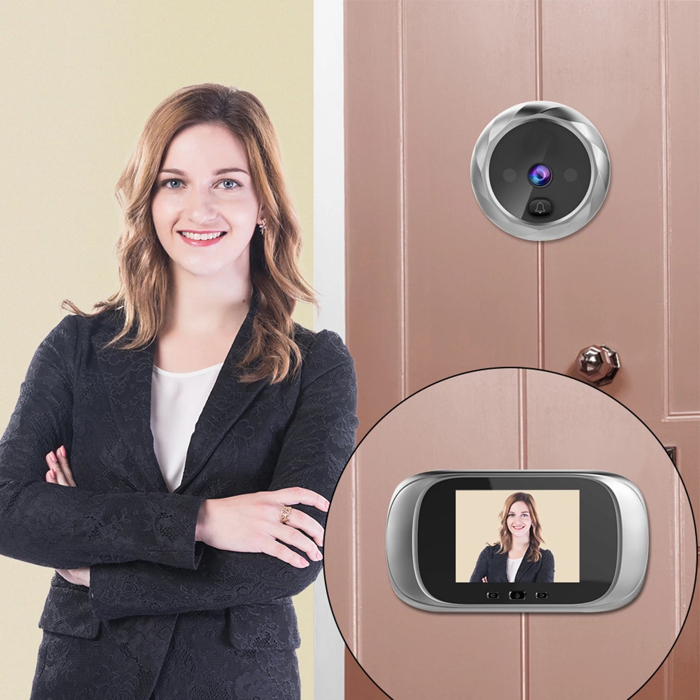 NoEnName Digital Door Viewer Peephole Door Camera