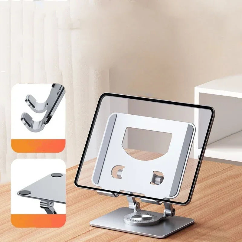 360° Rotatable Tablet Stand Adjustable Foldable Desktop Stand Holder