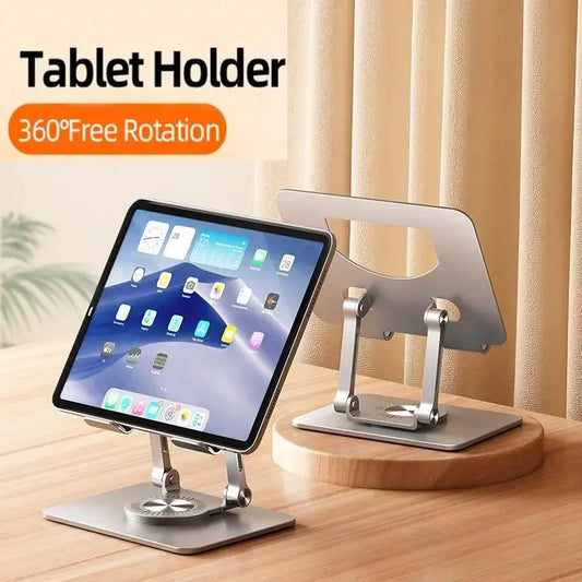 360° Rotatable Tablet Stand Adjustable Foldable Desktop Stand Holder