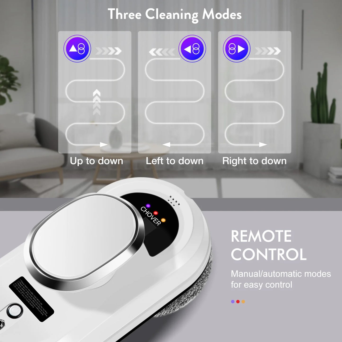 CHOVERY CL1 Robot vacuum cleaner window