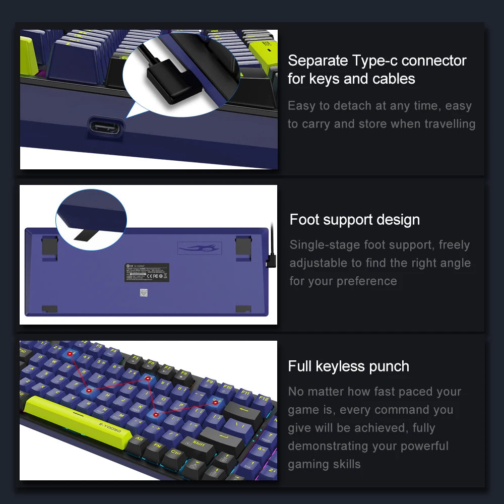 E-YOOSO Z94 USB Mechanical Gaming Keyboard