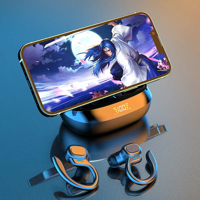 Original Wireless Earphones Ture Wireless Earbuds Ear Hook Sports HiFI Stereo Waterproof Headset With Mic TWS Headphone