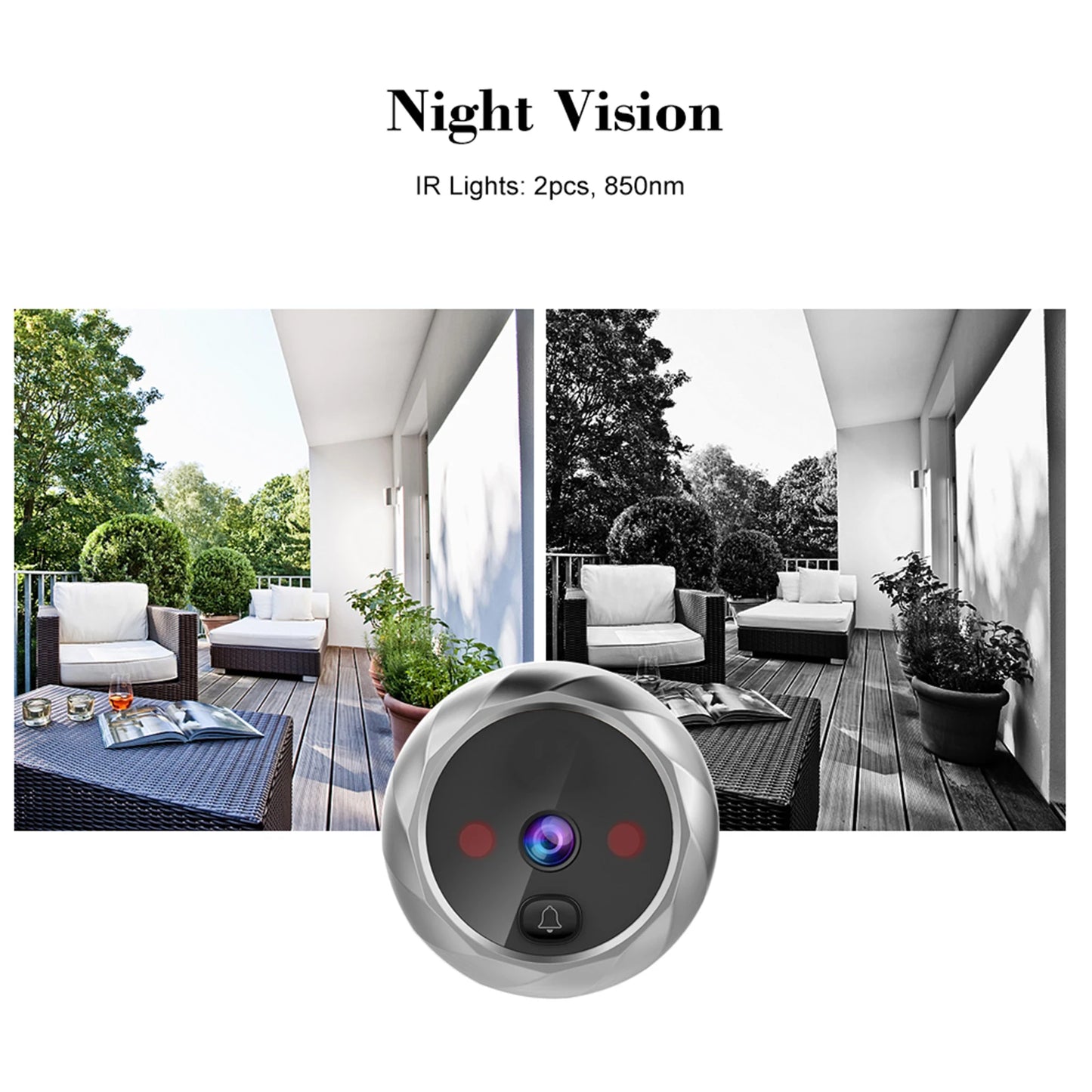 NoEnName Digital Door Viewer Peephole Door Camera