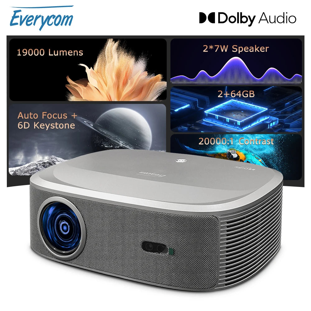 Everycom HQ10W Full HD Projector Dolby