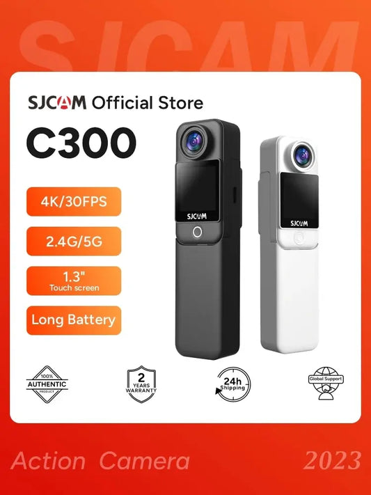 SJCAM C300 Pocket Action Camera 4K/30FPS Long Battery 6-Axis GYRO Stabilization 5G WiFi Remote Webcam Sport DV Shooting Cam