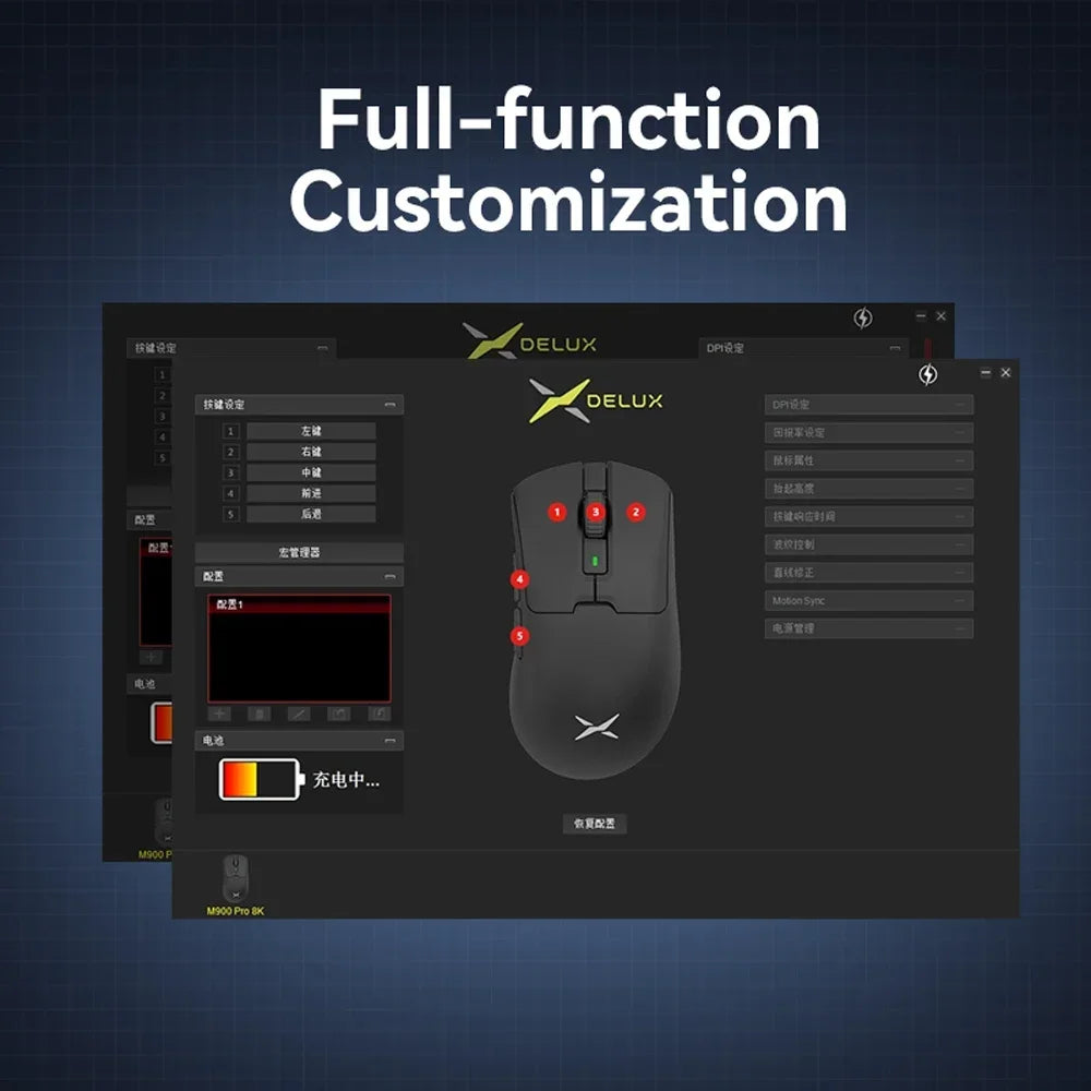 Delux M900PRO Wireless Gaming Mouse