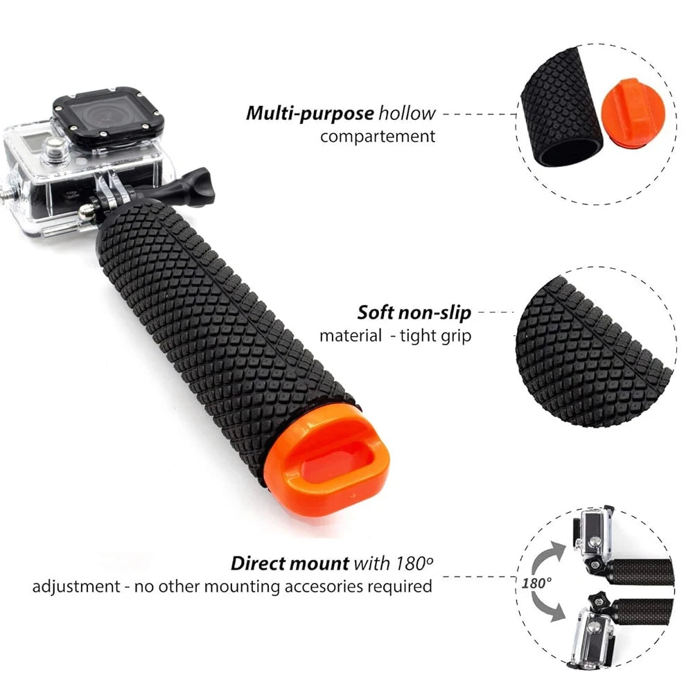 Water Floating Hand Grip Handle Mount Float Accessories for Gopro Hero 12 11 9 8 7 5 Xiaomi Yi 4K Sjcam DJI Osmo Action Camera