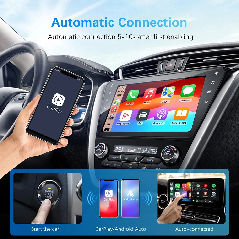 2in1 Wireless CarPlay Android Auto Wireless Adapter