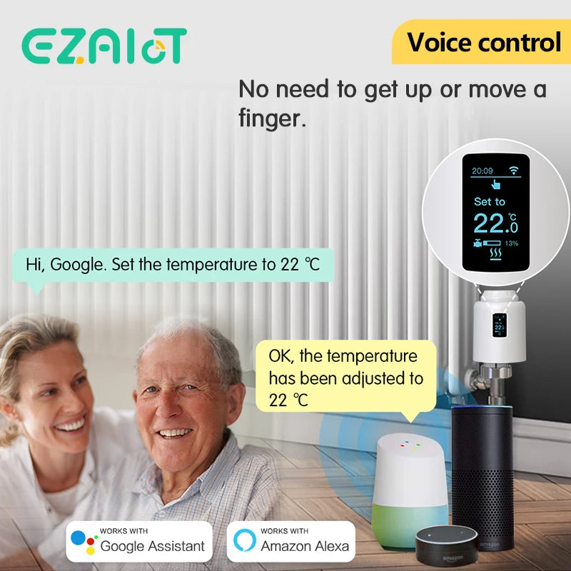 EZAIOT Tuya Smart ZigBee Thermostatic Radiator