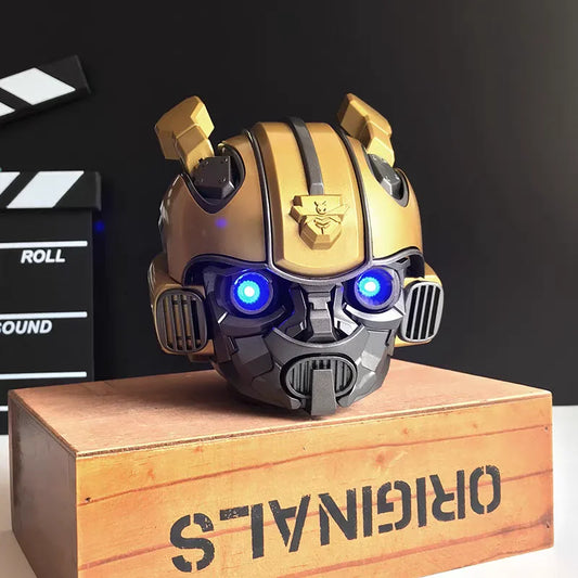 Transformers Bumblebee Helmet Wireless Bluetooth 5.0 Speaker With Fm Radio Support Usb Mp3 TF for Kids