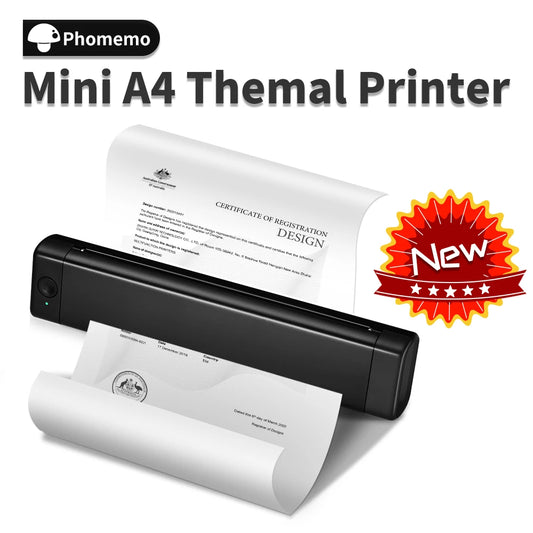 Phomemo M08F A4 Portable Thermal Printer,Supports 8.26