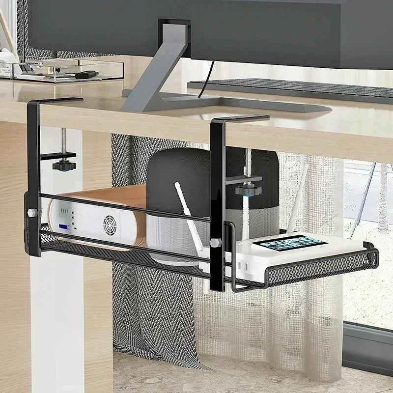 Under Desk Cable Management Tray No Drill Steel Desk Cable Organizers Wire Management Tray Cable Management Rack