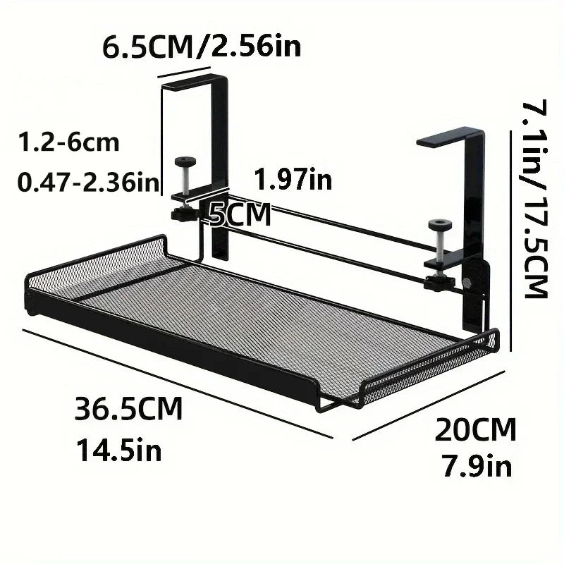 Under Desk Cable Management Tray No Drill Steel Desk Cable Organizers Wire Management Tray Cable Management Rack