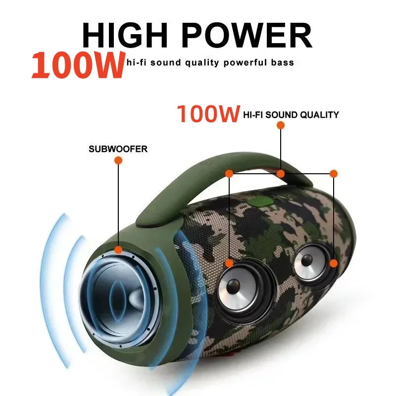 100W High-power Bluetooth Speakers