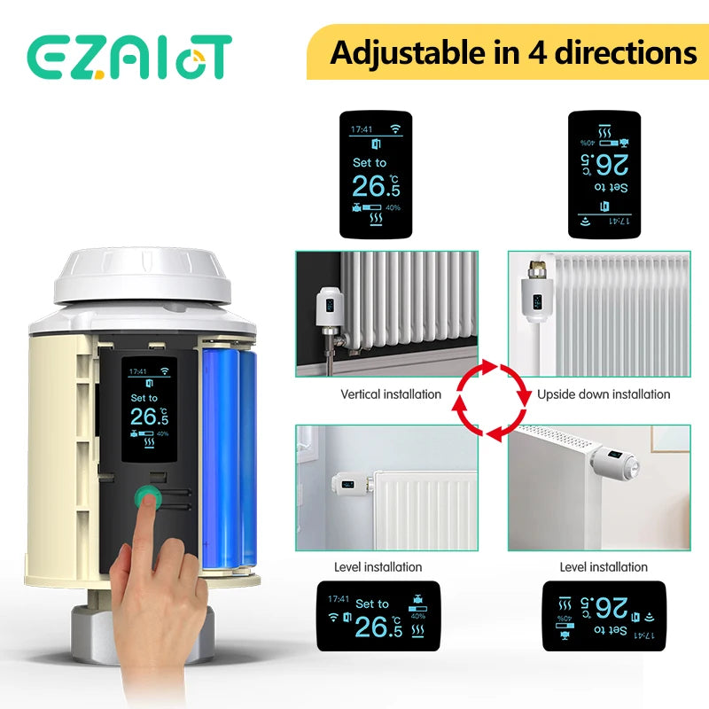 EZAIOT Tuya Smart ZigBee Thermostatic Radiator