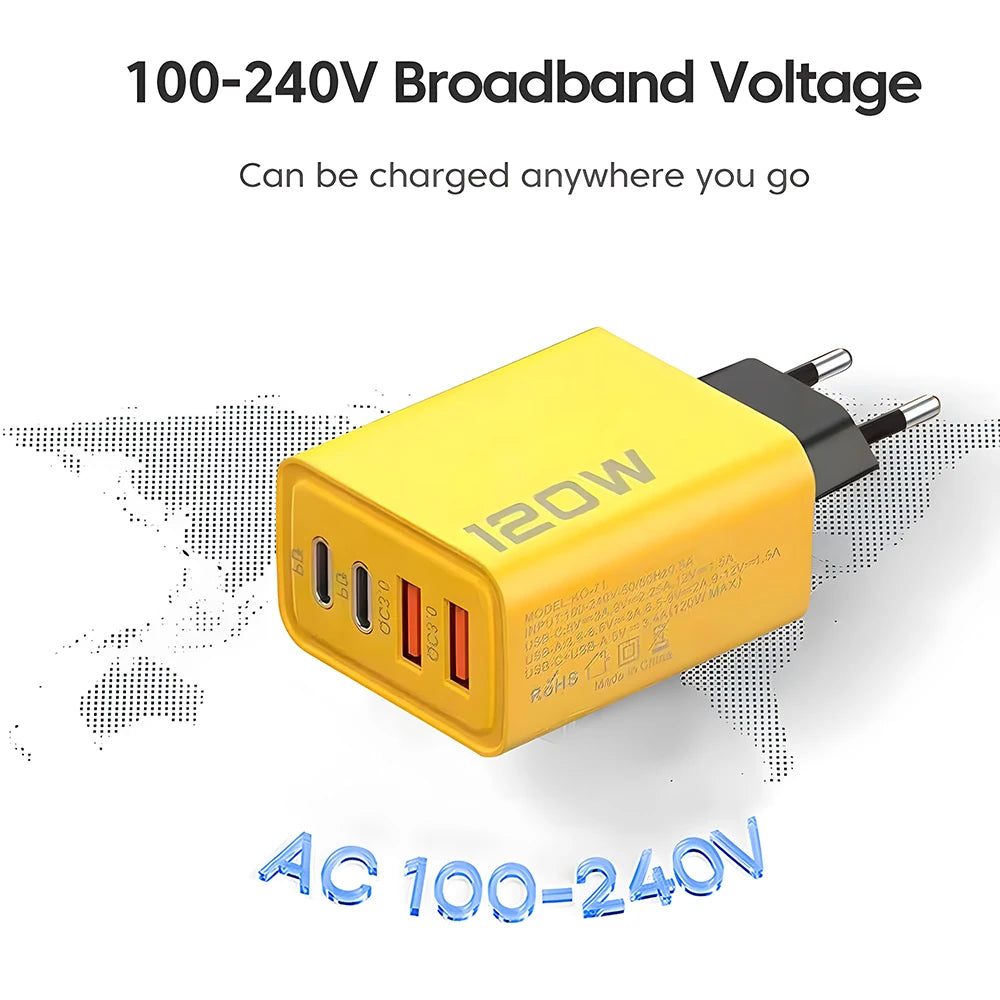 4 Ports USB C PD Charger