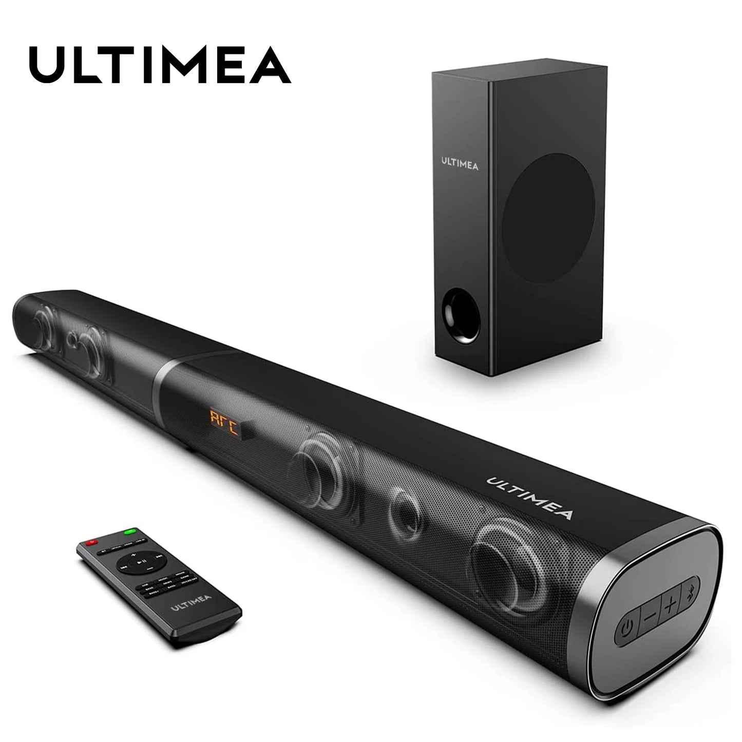 ULTIMEA 190W 2.1 TV Soundbar Home Theater Sound System Bluetooth Speakers Sound Bar Subwoofer Support Optical AUX HDMI Speaker